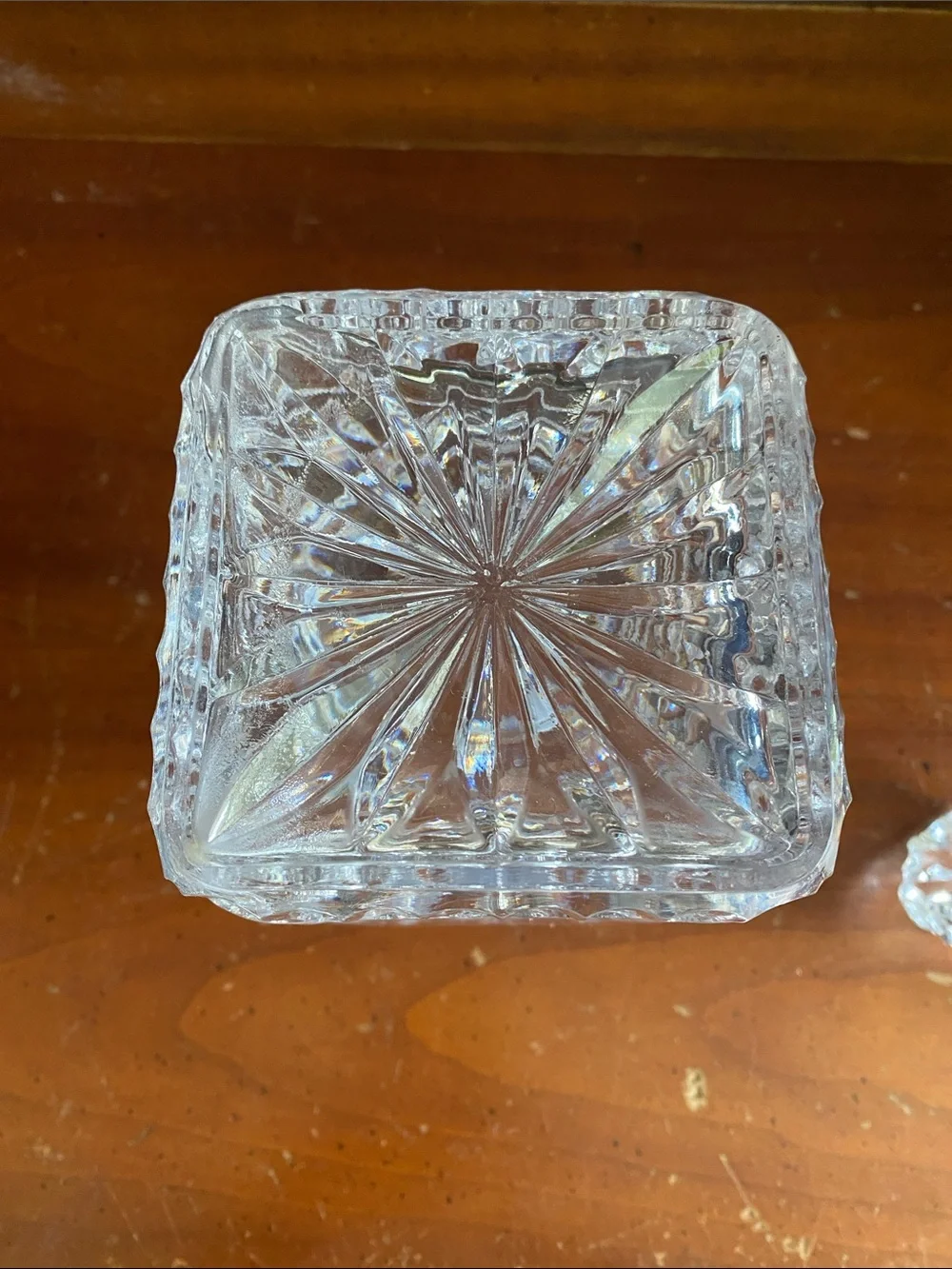 Vintage Square-Cut Whiskey Decanter